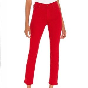 Mother The Dazzler Ankle Jeans in Mars Red Size 25